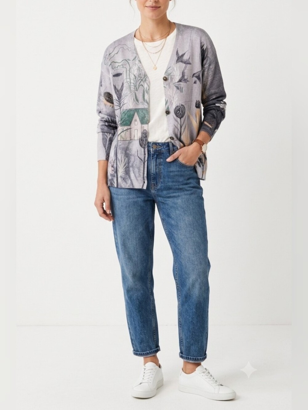 NWOT Mila & Kerry Whimsical Cottagecore Storybook Cardigan